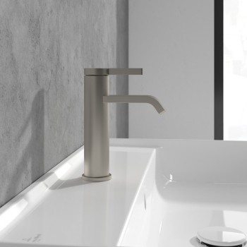 Baterie lavoar fara ventil, Villeroy&Boch Dawn, nichel mat periat, TVW10610315264 - 7