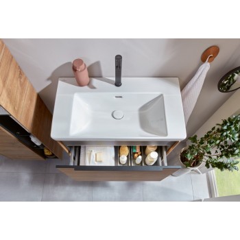 Baterie lavoar fara ventil, Villeroy&Boch Dawn, negru mat, TVW106103152K5 - 10