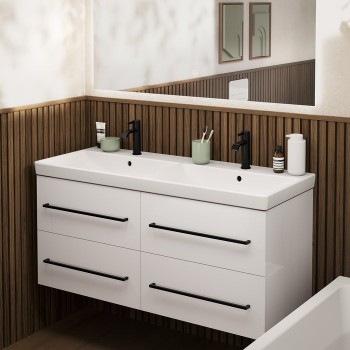 Baterie lavoar fara ventil, Villeroy&Boch Dawn, negru mat, TVW106103152K5 - 12