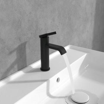Baterie lavoar fara ventil, Villeroy&Boch Dawn, negru mat, TVW106103152K5 - 3