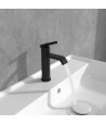 Baterie lavoar fara ventil, Villeroy&Boch Dawn, negru mat, TVW106103152K5 - 3