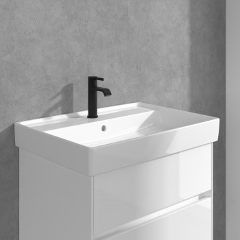 Baterie lavoar fara ventil, Villeroy&Boch Dawn, negru mat, TVW106103152K5 - 4