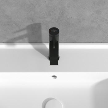 Baterie lavoar fara ventil, Villeroy&Boch Dawn, negru mat, TVW106103152K5 - 5