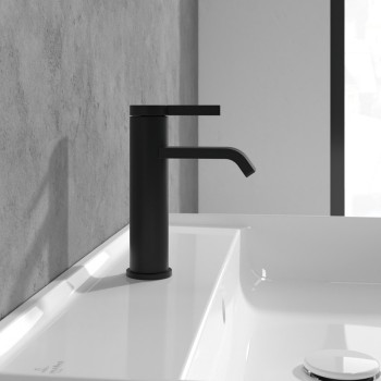 Baterie lavoar fara ventil, Villeroy&Boch Dawn, negru mat, TVW106103152K5 - 7