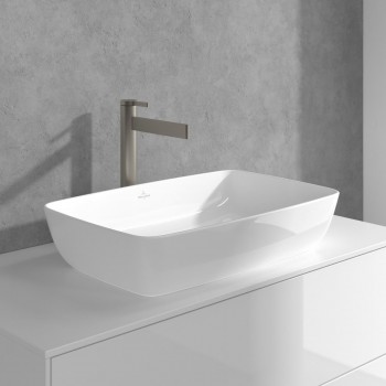 Baterie lavoar fara ventil, Villeroy&Boch Dawn, montaj pe blat,nichel mat periat, TVW10610615164 - 3