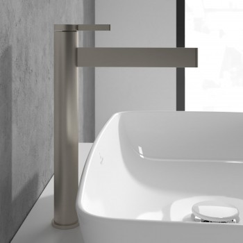 Baterie lavoar fara ventil, Villeroy&Boch Dawn, montaj pe blat,nichel mat periat, TVW10610615164 - 5