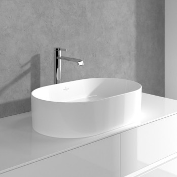 Baterie lavoar fara ventil, Villeroy&Boch Dawn, montaj pe blat, crom, TVW10610615261 - 4