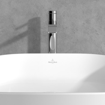 Baterie lavoar fara ventil, Villeroy&Boch Dawn, montaj pe blat, crom, TVW10610615261 - 6