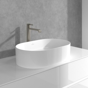 Baterie lavoar fara ventil, Villeroy&Boch Dawn, montaj pe blat,nichel mat periat, TVW10610615264 - 4