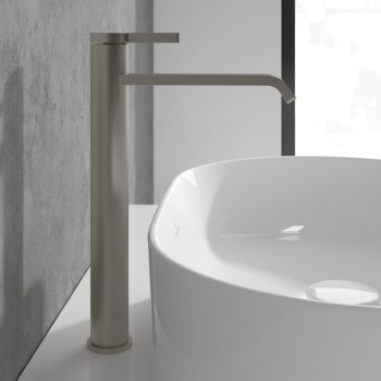 Baterie lavoar fara ventil, Villeroy&Boch Dawn, montaj pe blat,nichel mat periat, TVW10610615264 - 7
