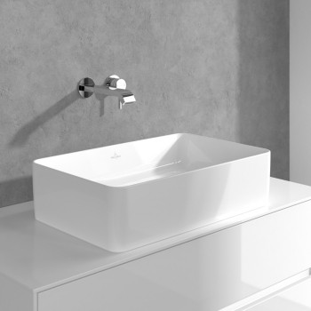Baterie lavoar de perete, Villeroy&Boch Dawn, montaj incastrat, crom, TVZ10600300061 - 8