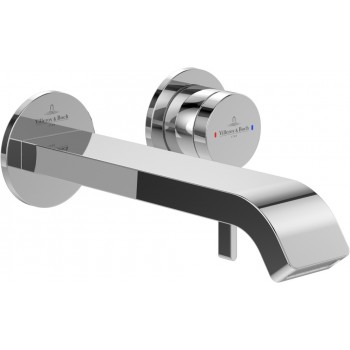 Baterie lavoar de perete, Villeroy&Boch Dawn, montaj incastrat, crom, TVZ10600300061 - 1