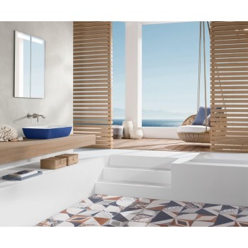 Baterie lavoar de perete, Villeroy&Boch Dawn, montaj incastrat, nichel mat periat, TVZ10600300064 - 10