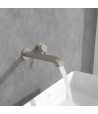 Baterie lavoar de perete, Villeroy&Boch Dawn, montaj incastrat, nichel mat periat, TVZ10600300064 - 3