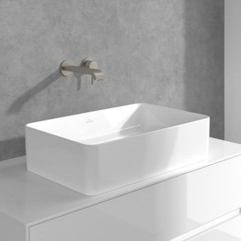 Baterie lavoar de perete, Villeroy&Boch Dawn, montaj incastrat, nichel mat periat, TVZ10600300064 - 4