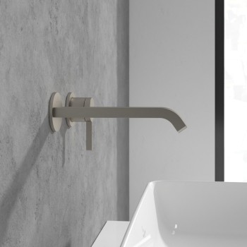 Baterie lavoar de perete, Villeroy&Boch Dawn, montaj incastrat, nichel mat periat, TVZ10600300064 - 7