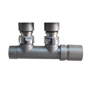 Robinet termostatabil tur/retur 50mm anthracite Irsap - 1