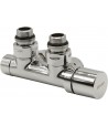 Robinet termostatabil tur/retur 50mm anthracite Irsap - 3