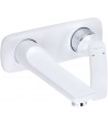 Baterie lavoar de perete, Kludi Balance, montaj incastrat, alb/crom, 522469175 - 1