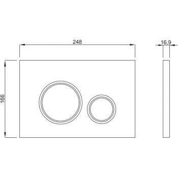 Set rezervor incastrat si cadru, Schwab Duplo WC 199, cu clapeta alba Vela, T02-2113-0250+P47-0130-0253 - 1