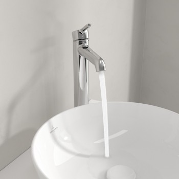 Baterie lavoar fara ventil, Villeroy&Boch Skyla, montaj pe blat, crom, TVW11600300061 - 4