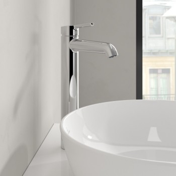 Baterie lavoar fara ventil, Villeroy&Boch Skyla, montaj pe blat, crom, TVW11600300061 - 8