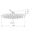 Palarie dus, Kludi A-QA, cu 1 jet, auriu periat, 64325N0-00 - 1