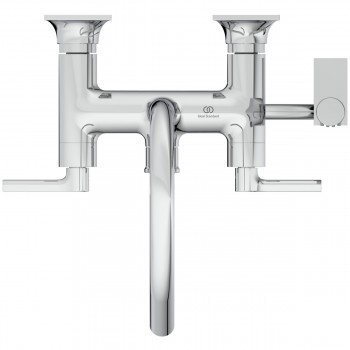 Baterie cada cu dubla comanda, Ideal Standard Atelier Joy Neo, cu para, agatatoare si furtun, crom, BD163AA - 3