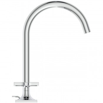 Baterie lavoar cu dubla comanda si ventil pop-up, Ideal Standard Atelier Joy Neo, levier cruce, crom, BD143AA - 3