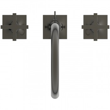 Baterie lavoar cu dubla comanda si ventil pop-up, Ideal Standard Atelier Joy Neo, levier cruce, Magnetic Grey, BD143A5 - 3