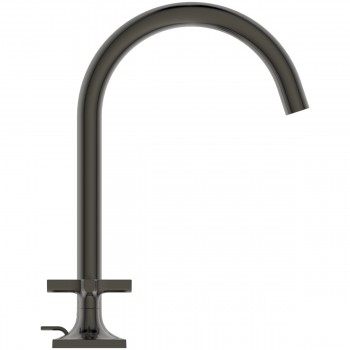 Baterie lavoar cu dubla comanda si ventil pop-up, Ideal Standard Atelier Joy Neo, levier cruce, Magnetic Grey, BD143A5 - 2