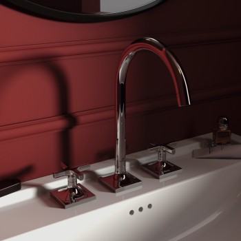 Baterie lavoar cu dubla comanda, Ideal Standard Atelier Joy Neo, levier cruce, fara ventil, crom, BD145AA - 6