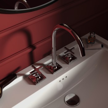 Baterie lavoar cu dubla comanda, Ideal Standard Atelier Joy Neo, levier cruce, fara ventil, crom, BD145AA - 7