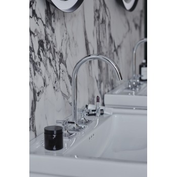 Baterie lavoar cu dubla comanda, Ideal Standard Atelier Joy Neo, levier cruce, fara ventil, crom, BD145AA - 10