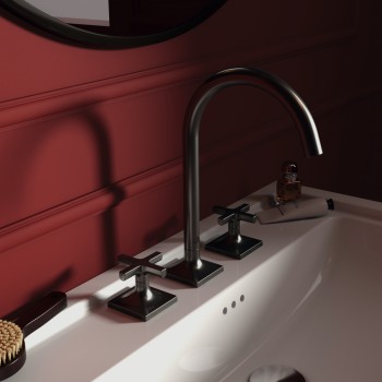Baterie lavoar cu dubla comanda, Ideal Standard Atelier Joy Neo, levier cruce, fara ventil, Magnetic Grey, BD145A5 - 6