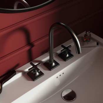 Baterie lavoar cu dubla comanda, Ideal Standard Atelier Joy Neo, levier cruce, fara ventil, Magnetic Grey, BD145A5 - 7