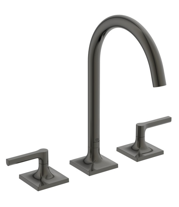 Baterie lavoar cu dubla comanda, Ideal Standard Atelier Joy Neo, levier drept, fara ventil, Magnetic Grey, BD146A5 - 1