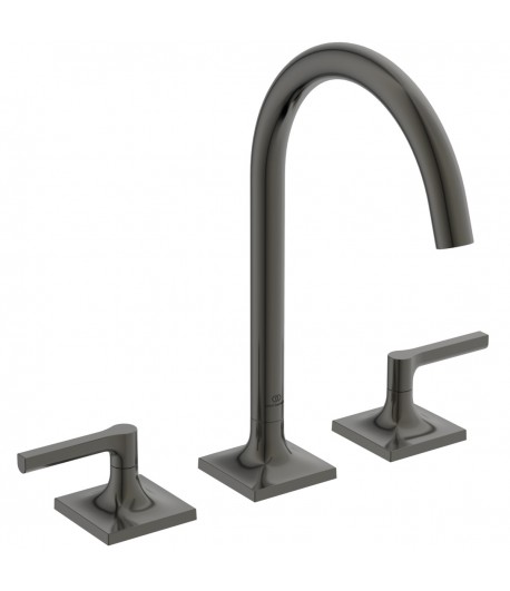 Baterie lavoar cu dubla comanda, Ideal Standard Atelier Joy Neo, levier drept, fara ventil, Magnetic Grey, BD146A5 - 1