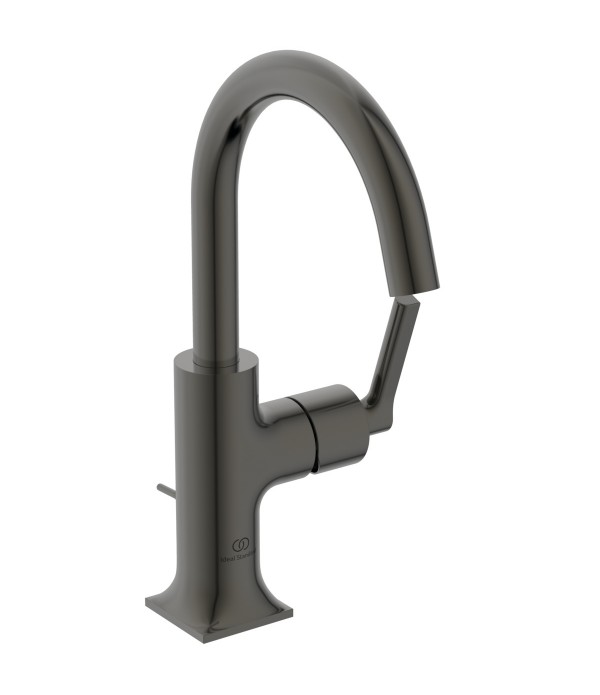 Baterie lavoar cu ventil pop-up, Ideal Standard Atelier Joy Neo Piccolo, Magnetic Grey, BD147A5 - 1