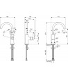 Baterie lavoar fara ventil, Ideal Standard Atelier Joy Neo Piccolo, crom, BD148AA - 4
