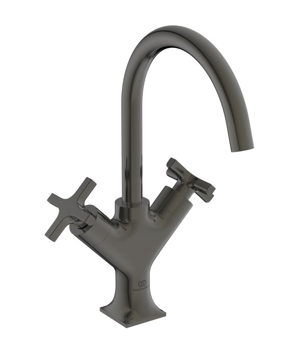 Baterie lavoar cu dubla comanda fara ventil, Ideal Standard Atelier Joy Neo, Magnetic Grey, BD152A5 - 1