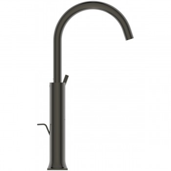 Baterie lavoar cu ventil pop-up, Ideal Standard Atelier Joy Neo, montaj pe blat, Magnetic Grey, BD155A5 - 3