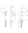 Baterie lavoar fara ventil, Ideal Standard Atelier Joy Neo, montaj pe blat, crom, BD156AA - 4