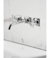 Baterie lavoar de perete, dubla comanda, Ideal Standard Atelier Joy Neo, montaj incastrat, levier cruce, crom, BD153AA - 5