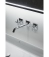 Baterie lavoar de perete, dubla comanda, Ideal Standard Atelier Joy Neo, montaj incastrat, levier cruce, crom, BD153AA - 6