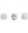 Baterie lavoar de perete, dubla comanda, Ideal Standard Atelier Joy Neo, montaj incastrat, levier cruce, crom, BD153AA - 2