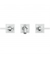 Baterie lavoar de perete, dubla comanda, Ideal Standard Atelier Joy Neo, montaj incastrat, levier drept, crom, BD154AA - 2