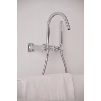 Baterie cada cu dubla comanda, Ideal Standard Atelier Joy Neo, cu set dus, levier cruce, crom, BD162AA - 6