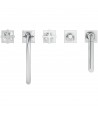 Baterie cada, Ideal Standard Atelier Joy Neo, din 5 elemente, levier cruce, crom, BD164AA - 3