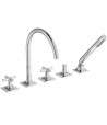 Baterie cada, Ideal Standard Atelier Joy Neo, din 5 elemente, levier cruce, crom, BD164AA - 1